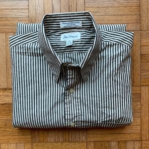 Men's Vintage Paul Fredrick Striped Shirt, 15 1/2